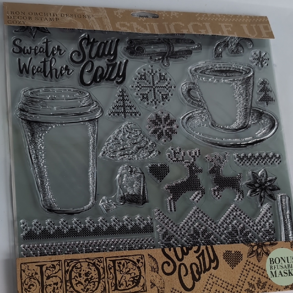 Iron Orchid Designs Stamps COZY Christmas Patterns